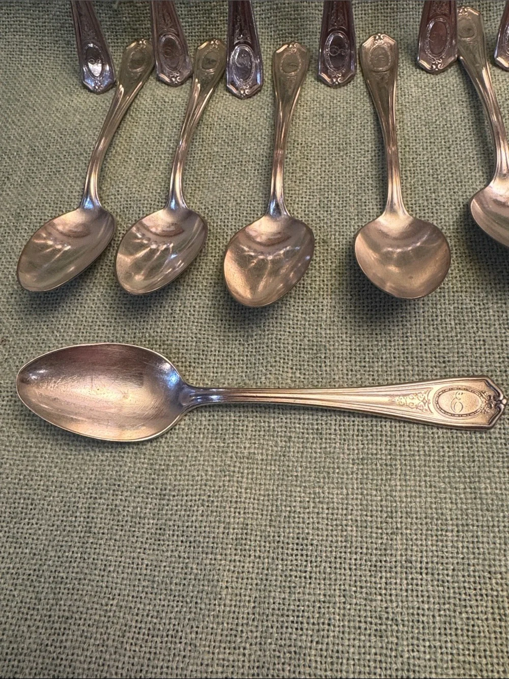Silver-Tone Stainless Steel Teaspoons- Set of 12
